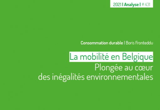 Cover publication La mobilité en Belgique