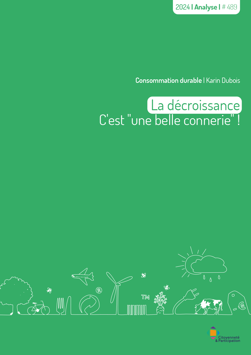 cover publication #489 decroissance connerie