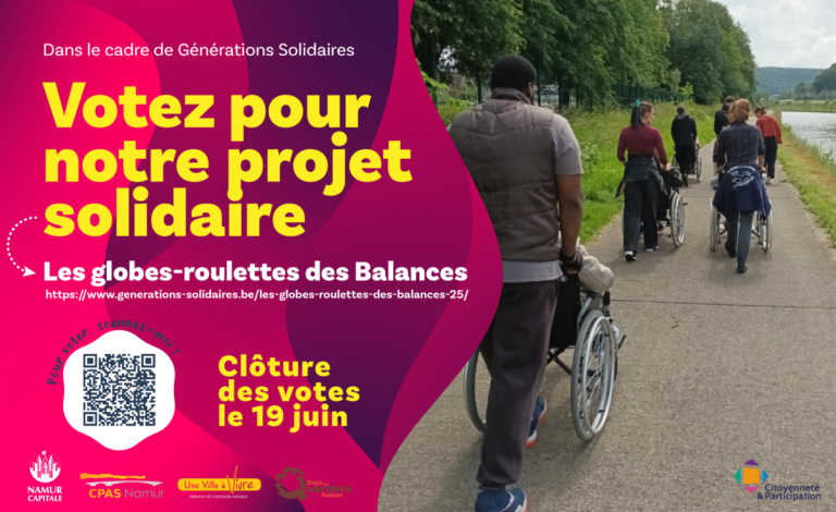 Votez pour notre projet intergénérationnel à Namur !